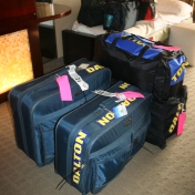 This was our luggage for 4 of us (2 adults and 2 children) back in 2009, it has tripled since with all the medical equipment)